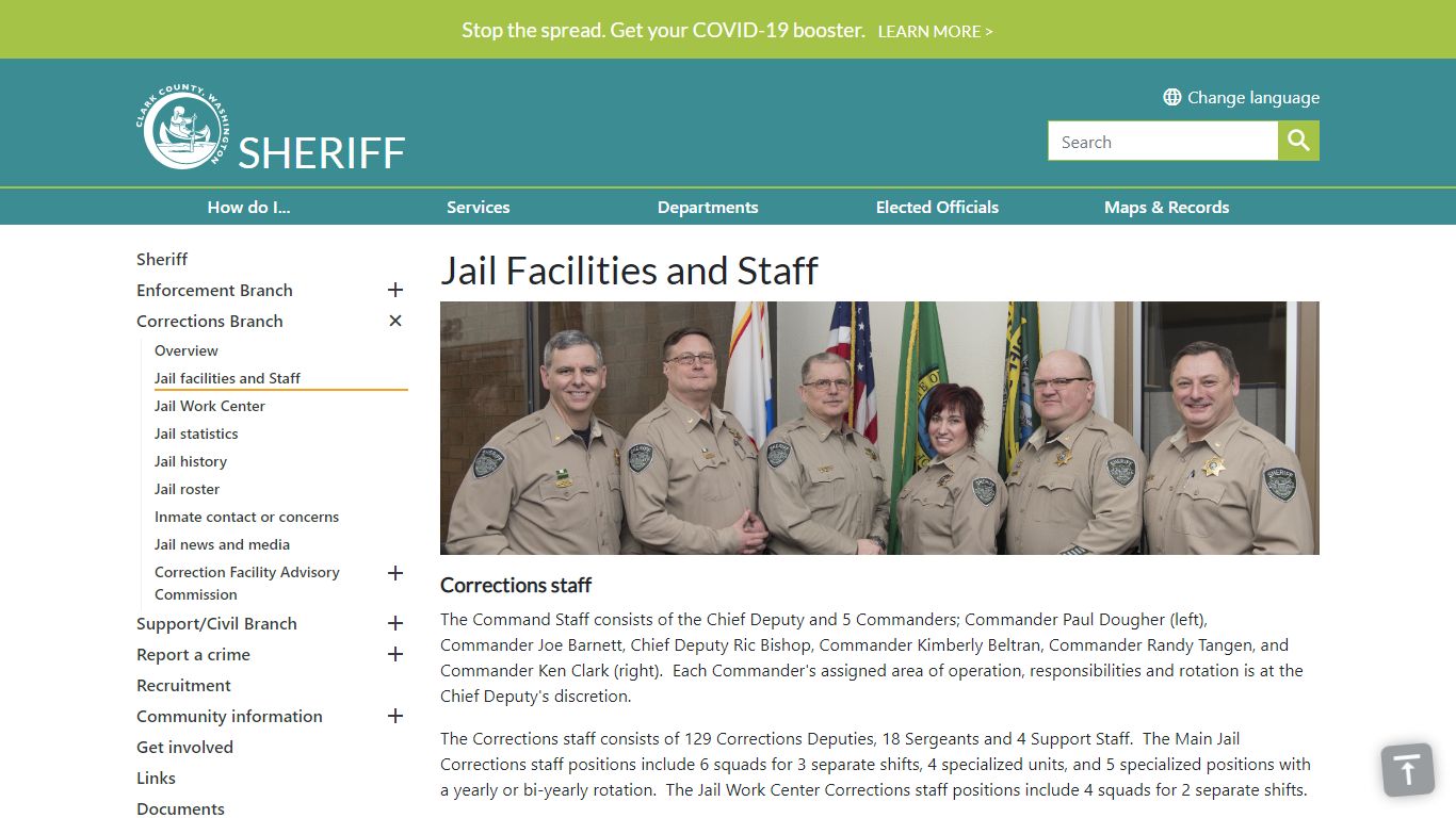 Jail Facilities and Staff | Clark County